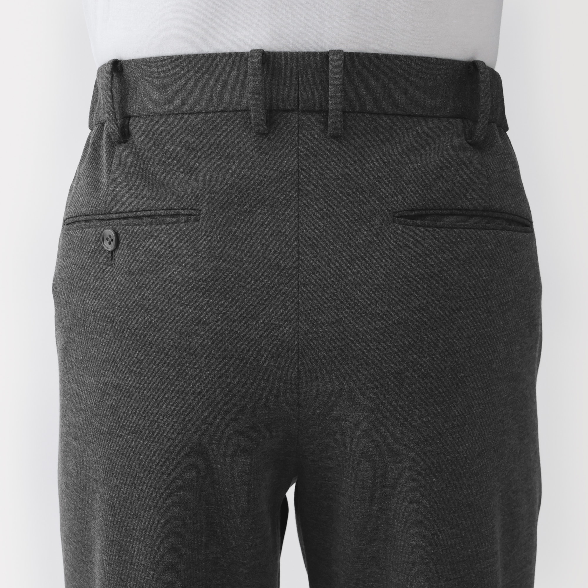 紳士　ストレッチジャージースリムテーパードパンツ