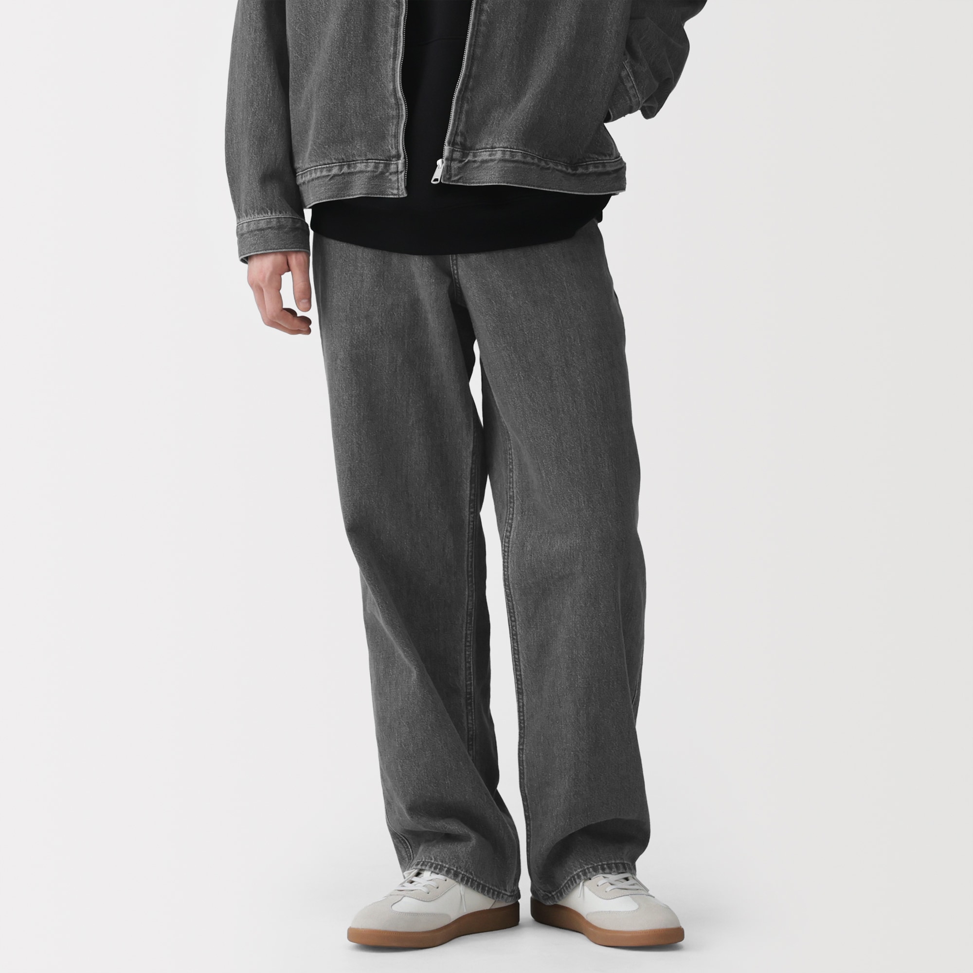 紳士 木の実から作ったカポック混デニムワイドパンツ | 無印良品