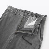 紳士　木の実から作ったカポック混デニムワイドパンツ