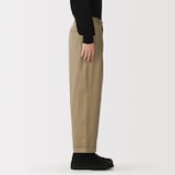 紳士　チノワイドクロップドパンツ