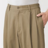 紳士　チノワイドクロップドパンツ