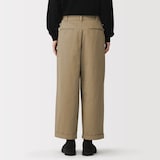 紳士　チノワイドクロップドパンツ