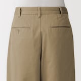 紳士　チノワイドクロップドパンツ