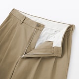 紳士　チノワイドクロップドパンツ