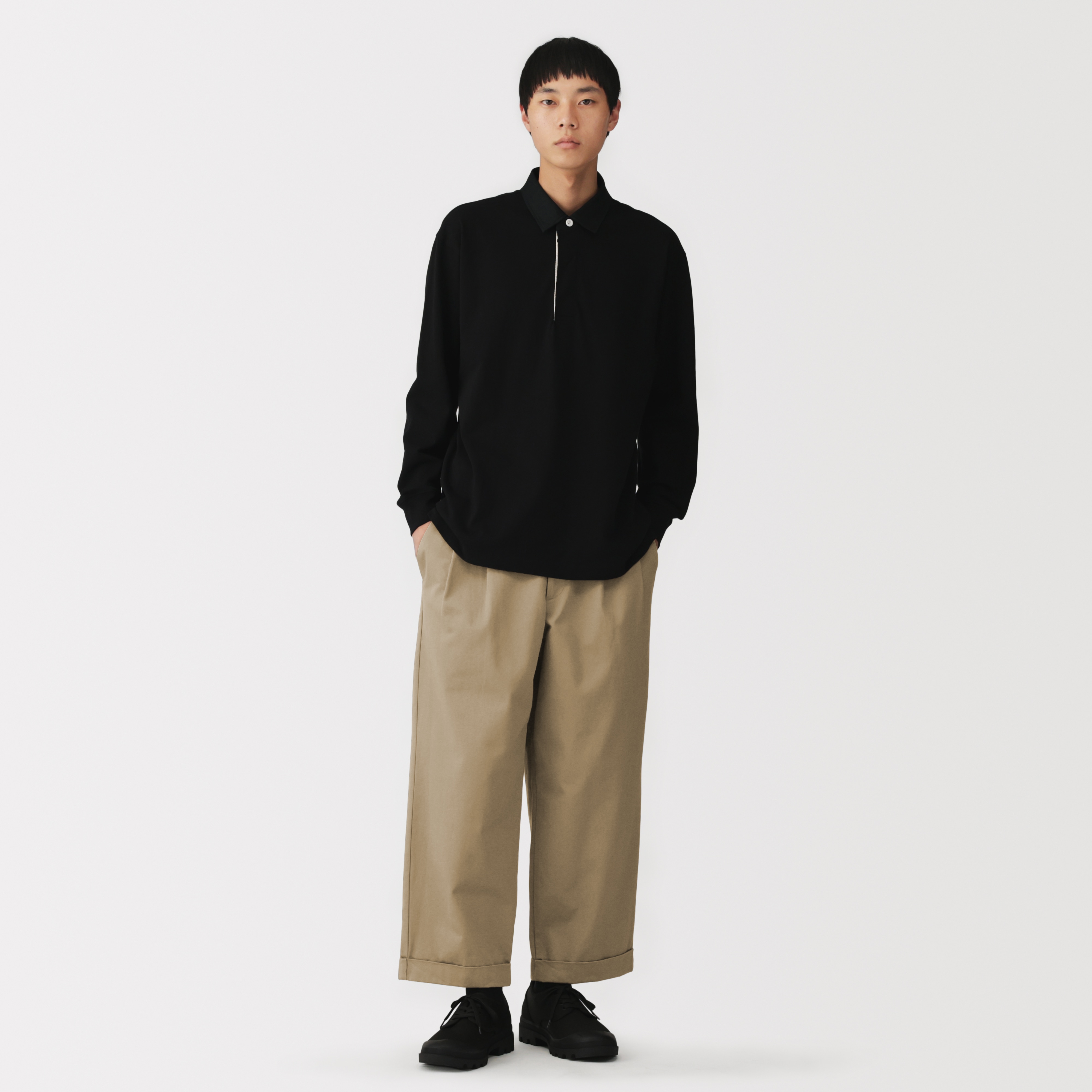 紳士 チノワイドクロップドパンツ | 無印良品