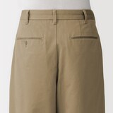 紳士　チノワイドクロップドパンツ