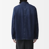 紳士　木の実から作ったカポック混デニム　結び釦ジャケット