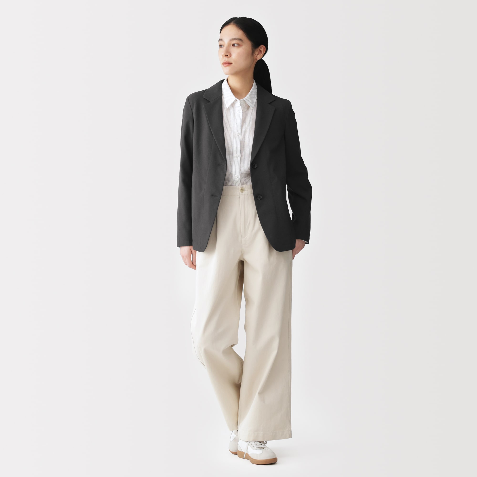 婦人 撥水 ストレッチ テーラードジャケット | 無印良品