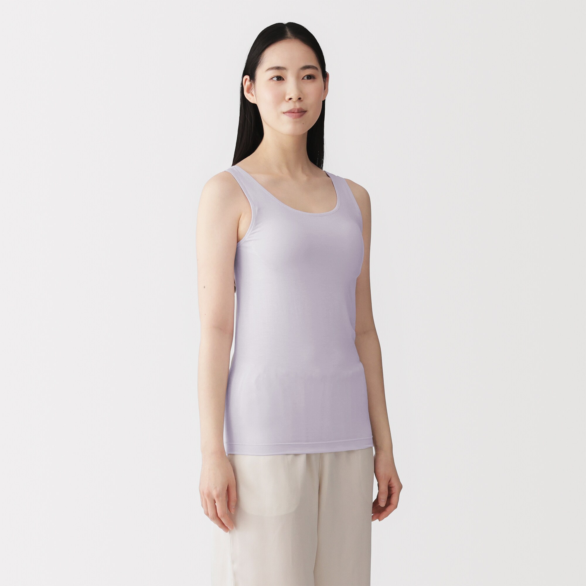 婦人　なめらかブラタンクトップ