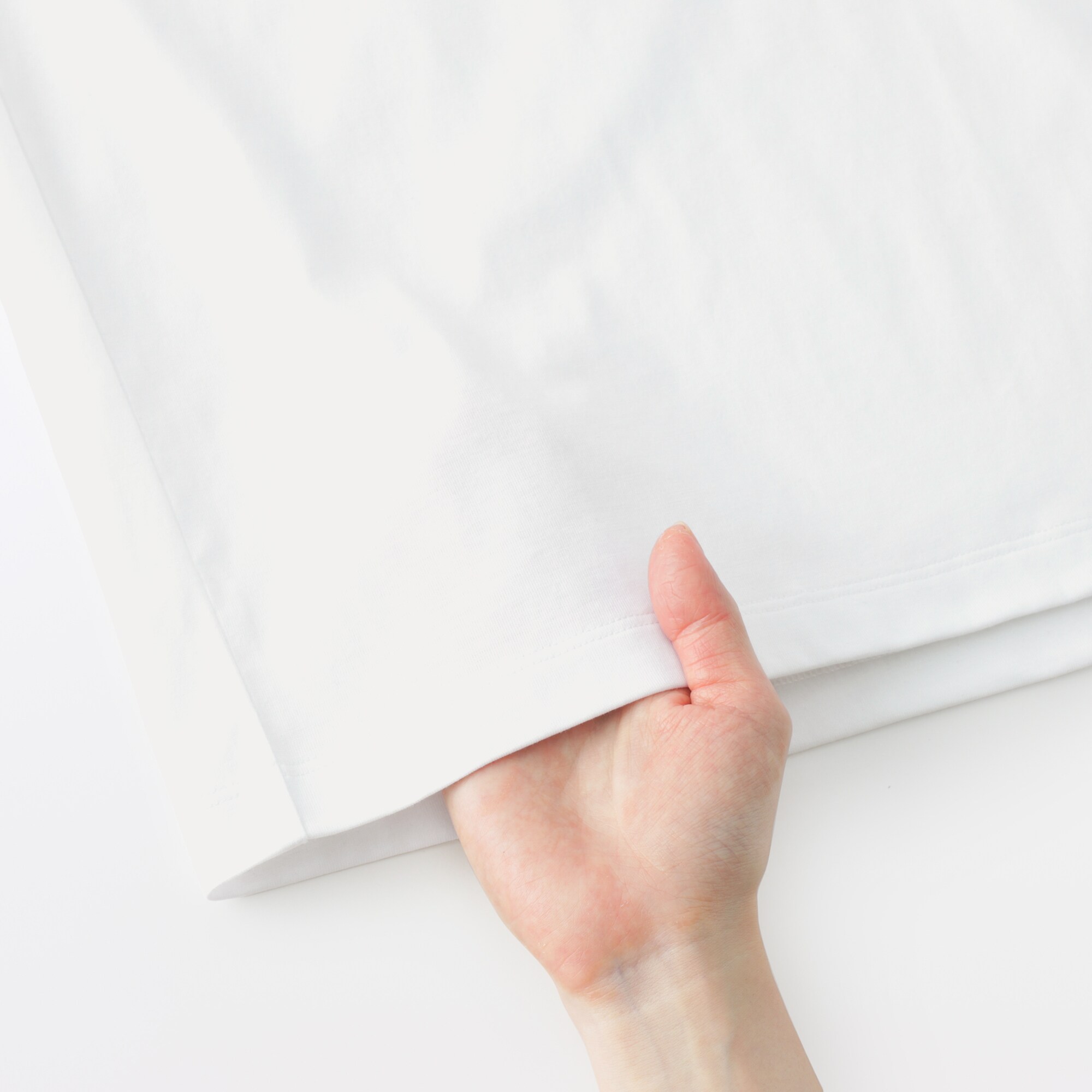 紳士　天竺編みクルーネック長袖Ｔシャツ