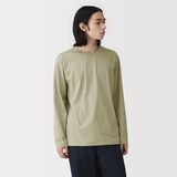 紳士　天竺編みクルーネック長袖Ｔシャツ