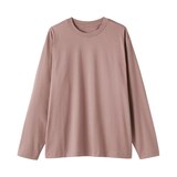 紳士　天竺編みクルーネック長袖Ｔシャツ