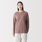 紳士　天竺編みクルーネック長袖Ｔシャツ