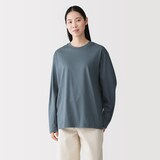 紳士　天竺編みクルーネック長袖Ｔシャツ