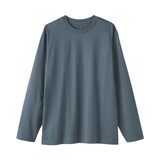 紳士　天竺編みクルーネック長袖Ｔシャツ