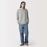 紳士　天竺編みクルーネック長袖Ｔシャツ