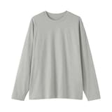 紳士　天竺編みクルーネック長袖Ｔシャツ