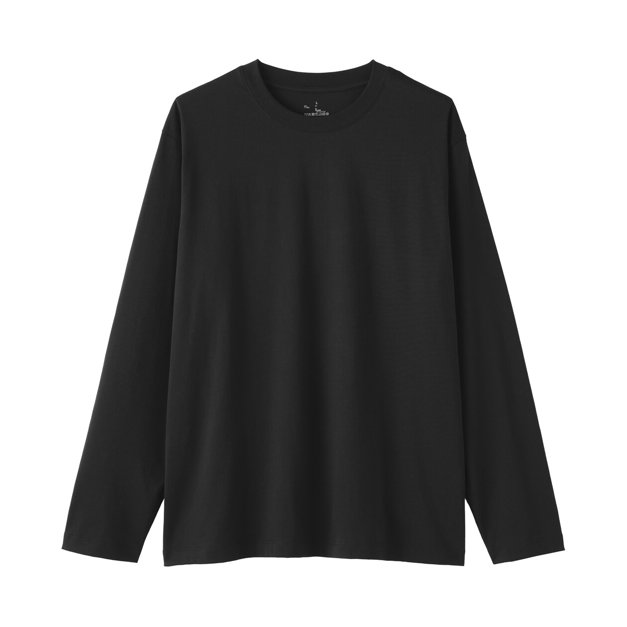 紳士　天竺編みクルーネック長袖Ｔシャツ