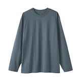 紳士　天竺編みクルーネック長袖Ｔシャツ