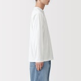 紳士　天竺編みクルーネック長袖Ｔシャツ