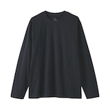 紳士　天竺編みクルーネック長袖Ｔシャツ