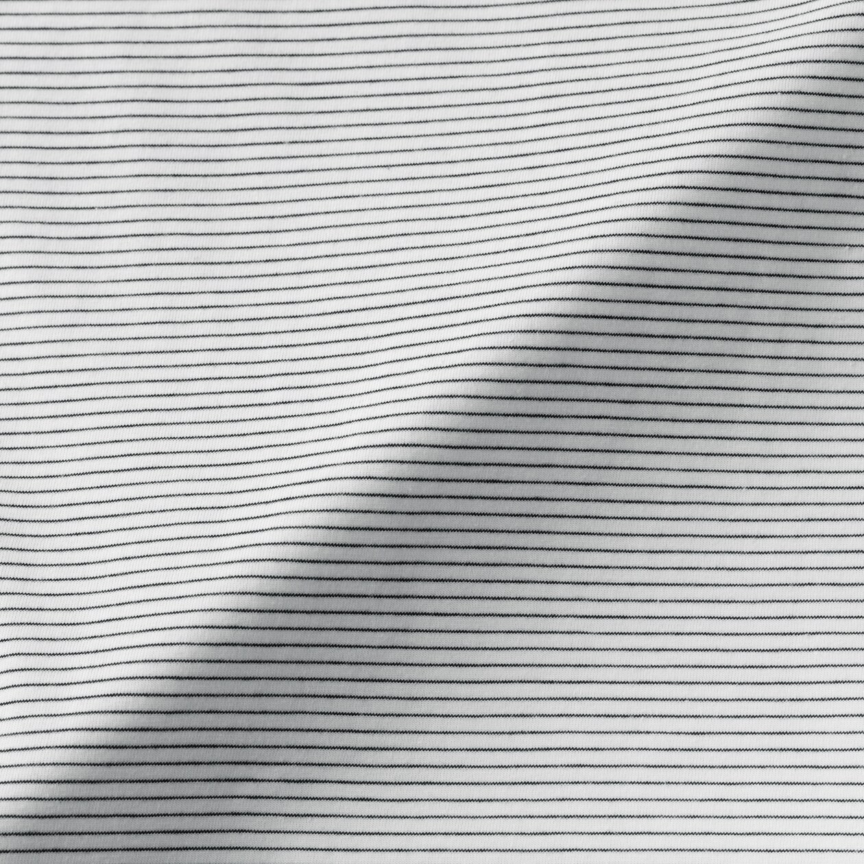 紳士　天竺編みクルーネック長袖Ｔシャツ（ボーダー）