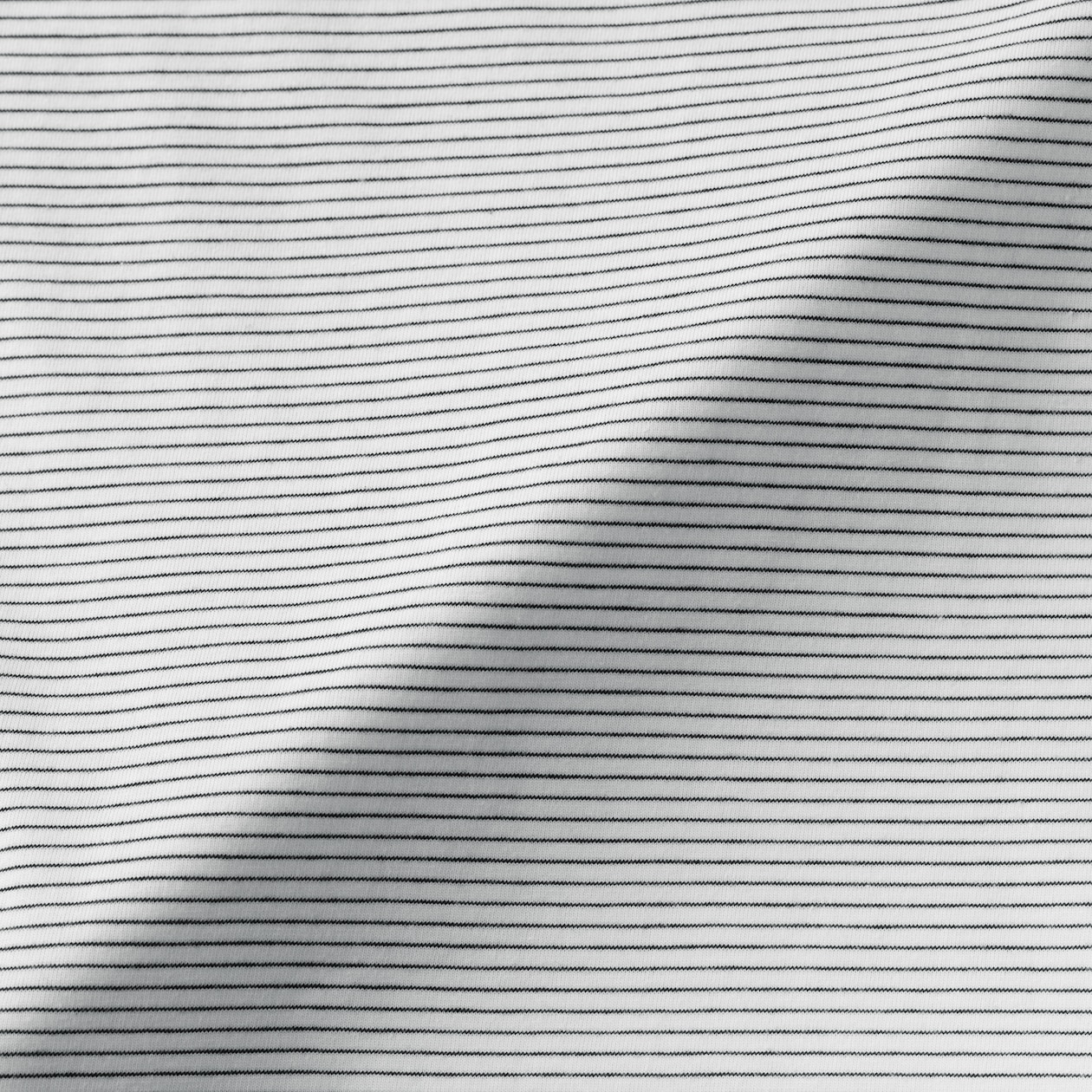 紳士　天竺編みクルーネック長袖Ｔシャツ（ボーダー）