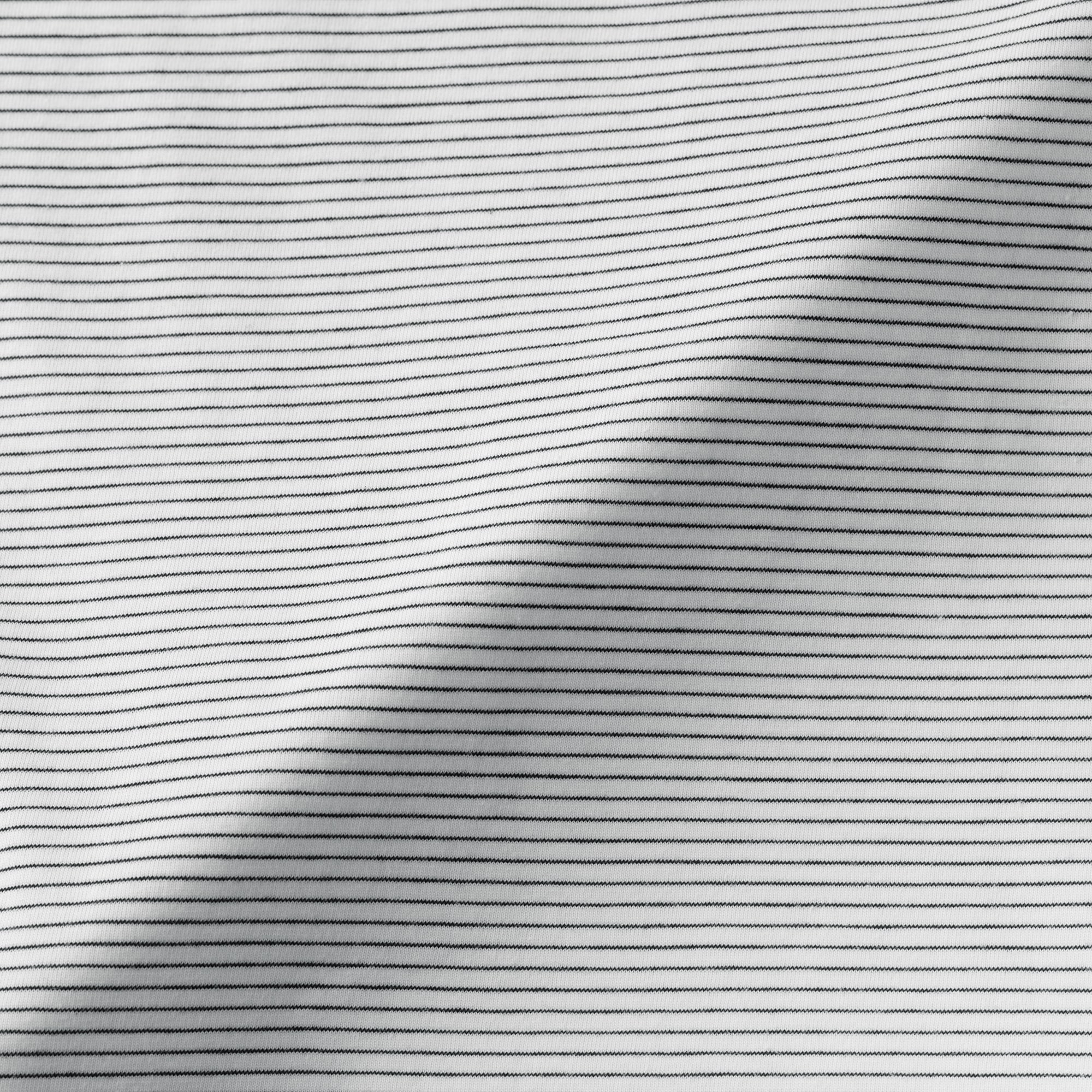 紳士　天竺編みクルーネック長袖Ｔシャツ（ボーダー）