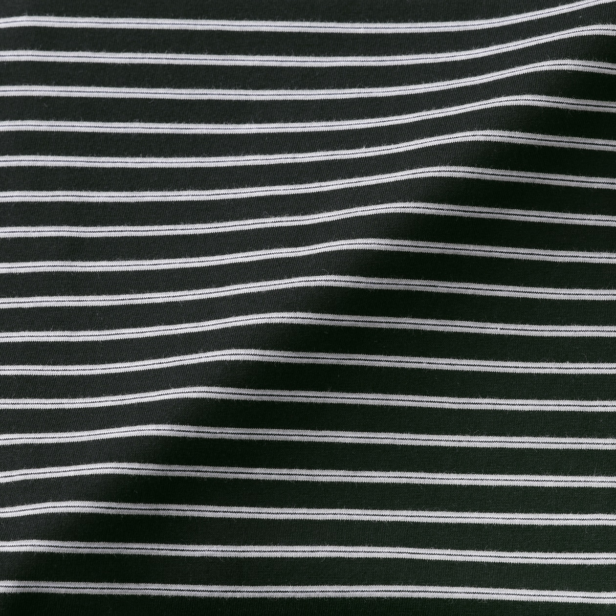 紳士　天竺編みクルーネック長袖Ｔシャツ（ボーダー）