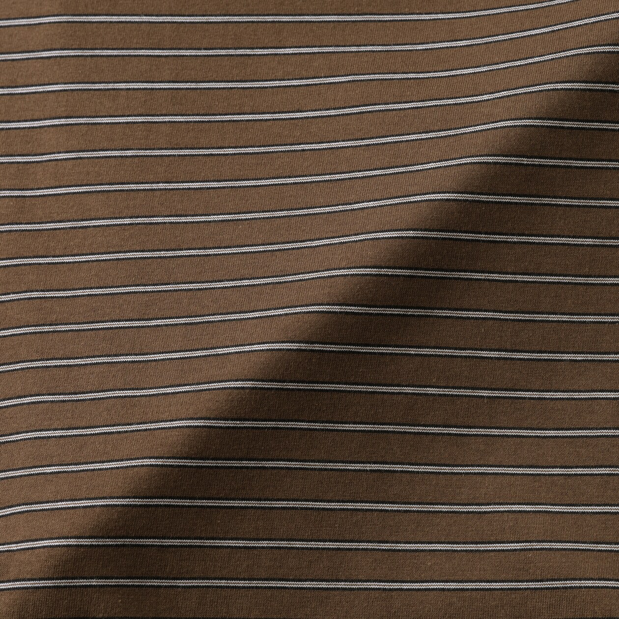 紳士　天竺編みクルーネック長袖Ｔシャツ（ボーダー）