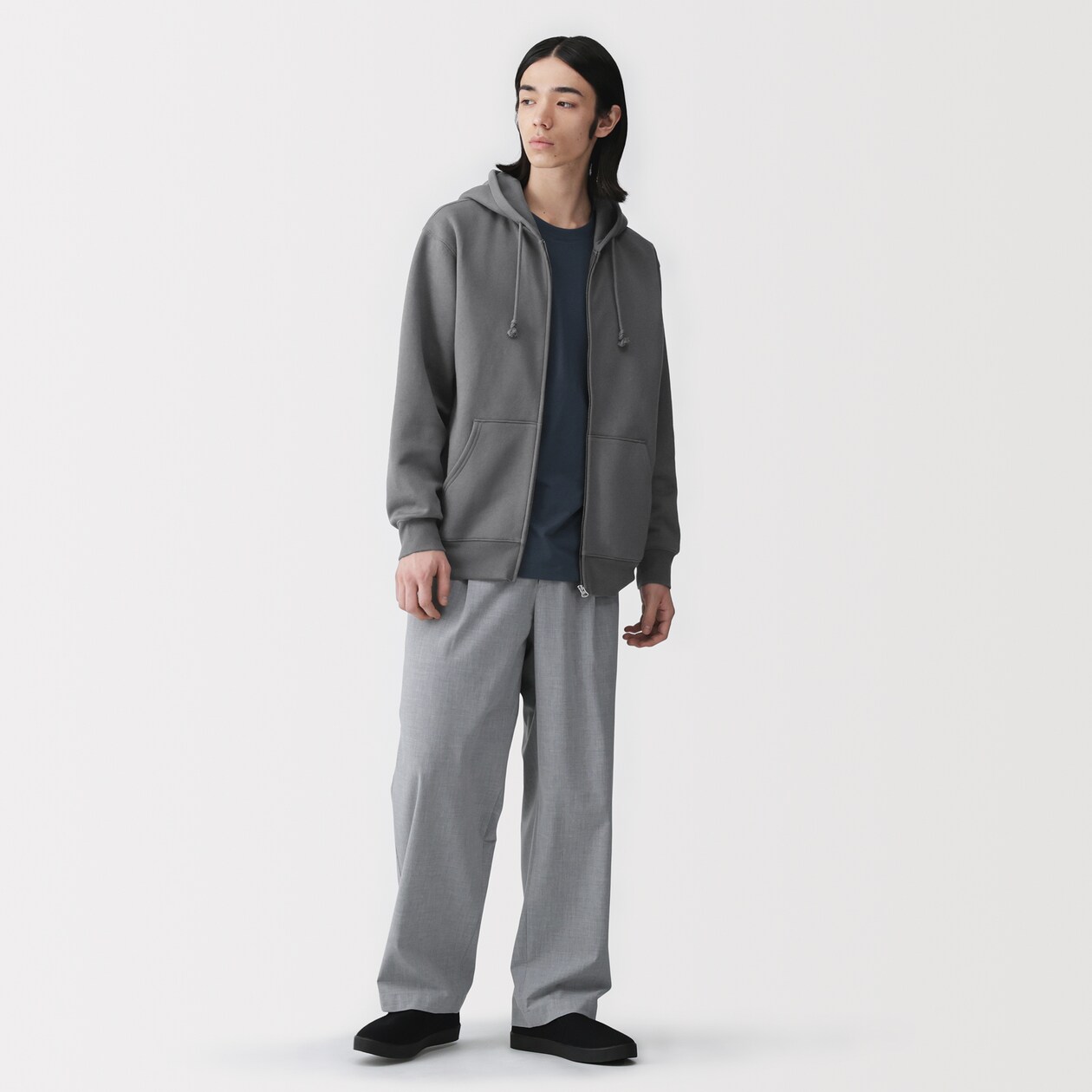 紳士　スウェットフルジップパーカ