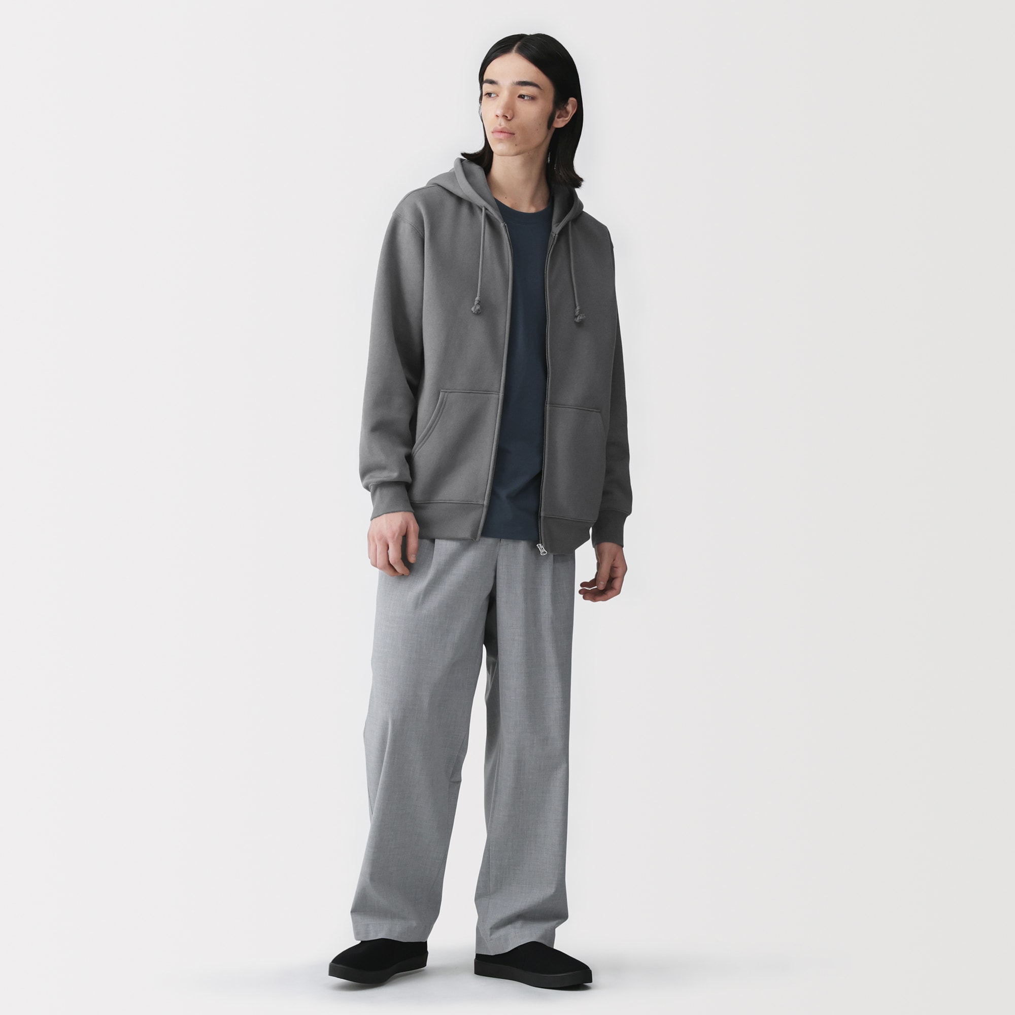 紳士　スウェットフルジップパーカ