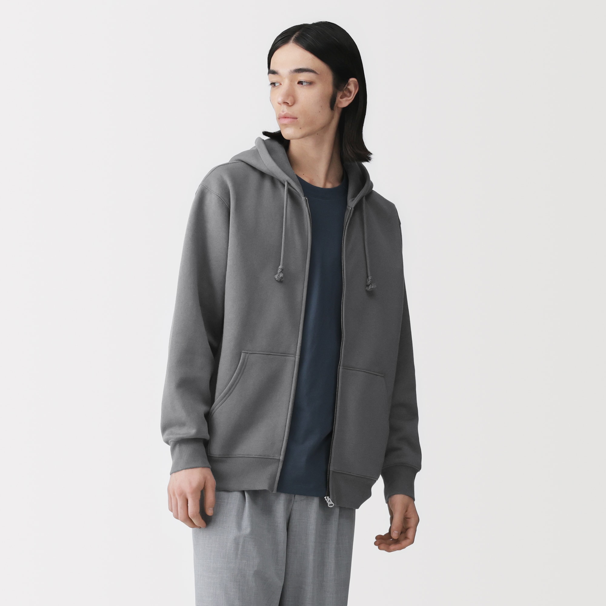 紳士 スウェットフルジップパーカ | 無印良品