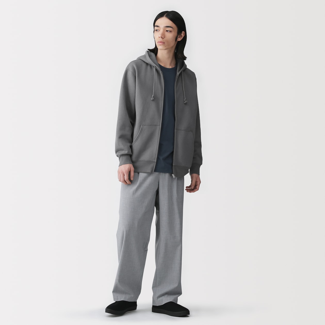 紳士　スウェットフルジップパーカ