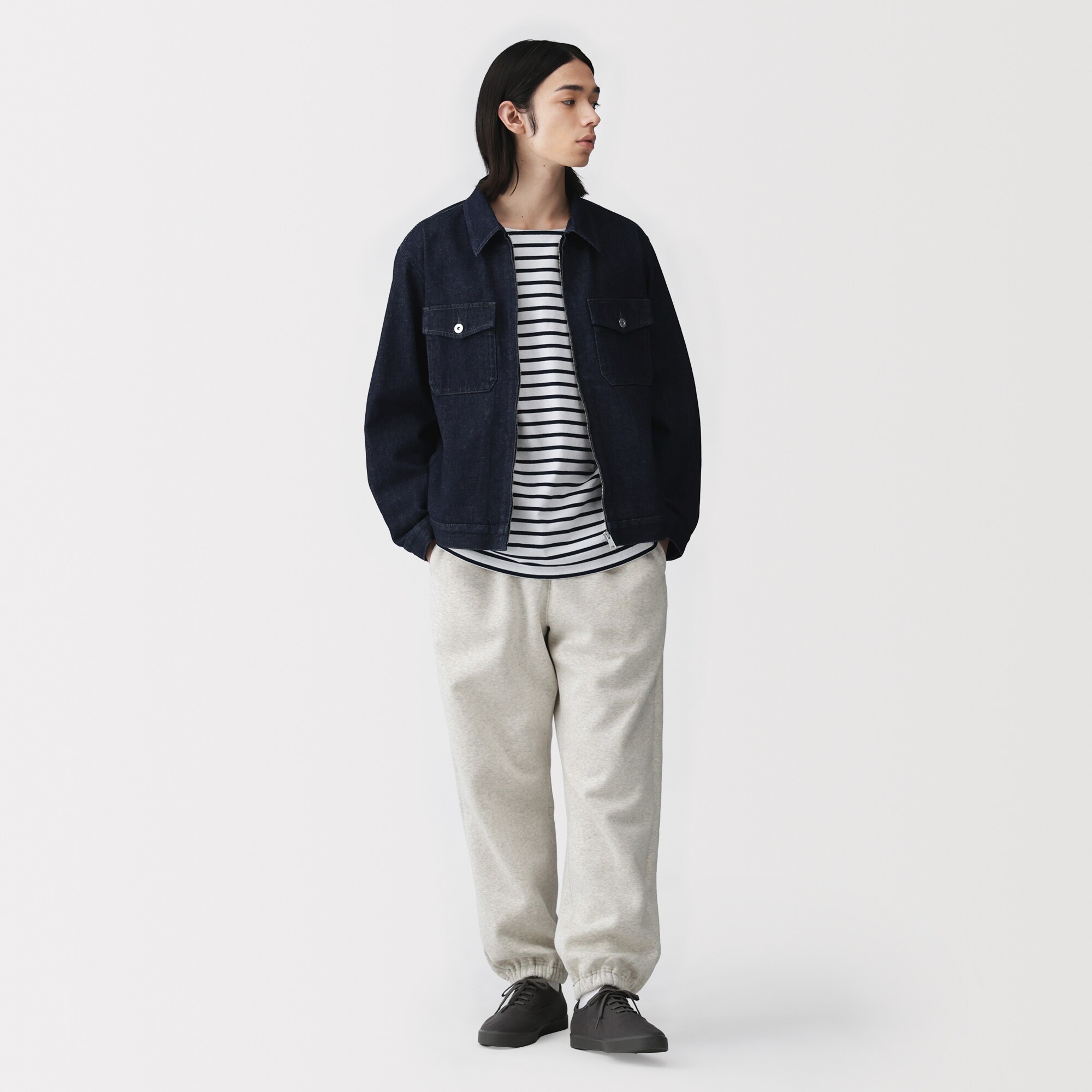 紳士　スウェットワイドパンツ