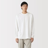 紳士　洗いざらし太番手クルーネック長袖Ｔシャツ