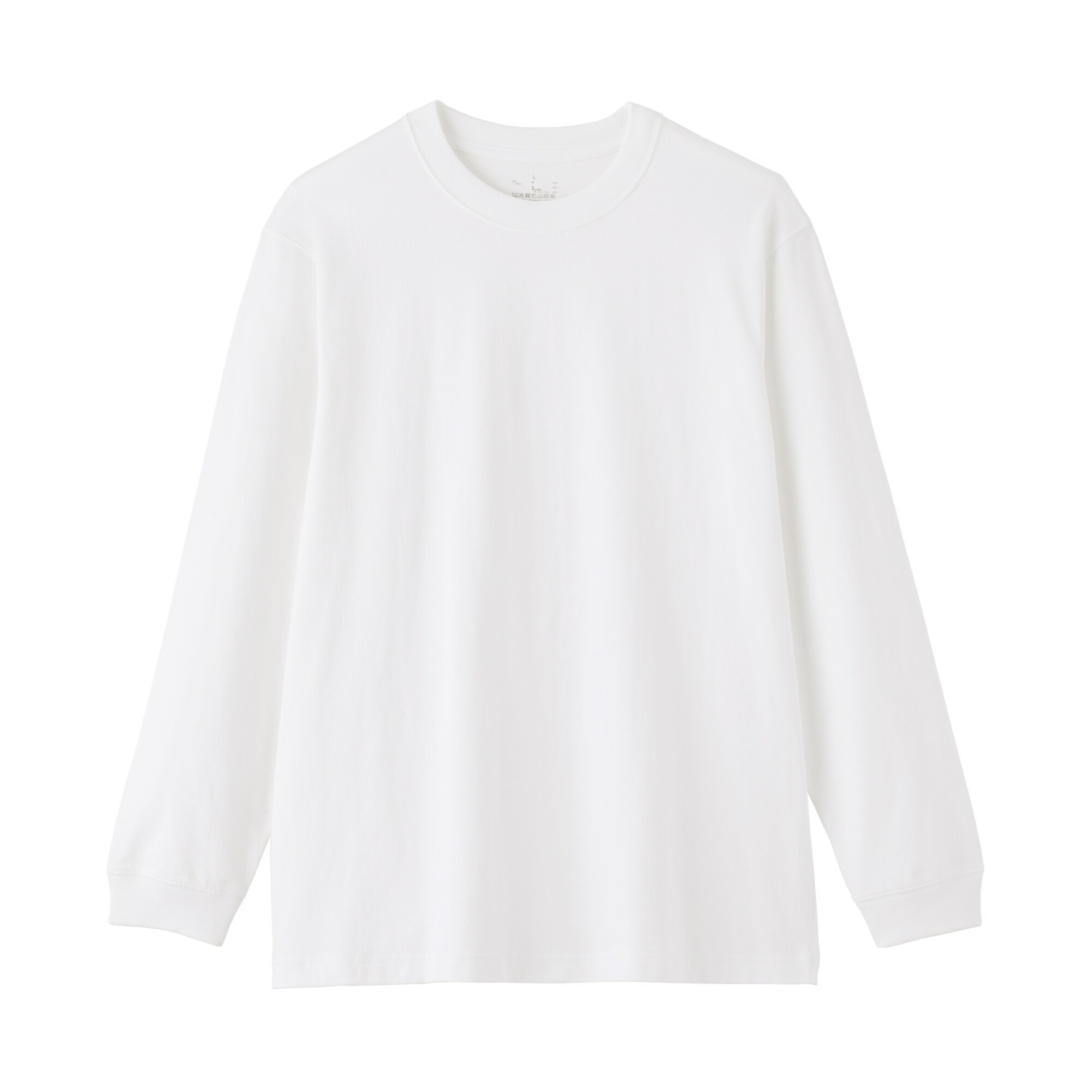 紳士　洗いざらし太番手クルーネック長袖Ｔシャツ