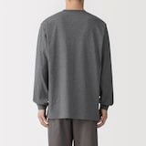 紳士　洗いざらし太番手クルーネック長袖Ｔシャツ