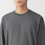 紳士　洗いざらし太番手クルーネック長袖Ｔシャツ