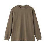 紳士　洗いざらし太番手クルーネック長袖Ｔシャツ