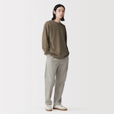 紳士　洗いざらし太番手クルーネック長袖Ｔシャツ