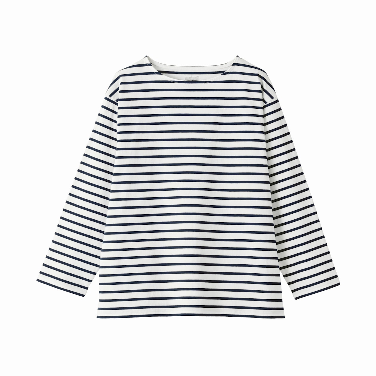 紳士　洗いざらし太番手ボートネック九分袖Ｔシャツ