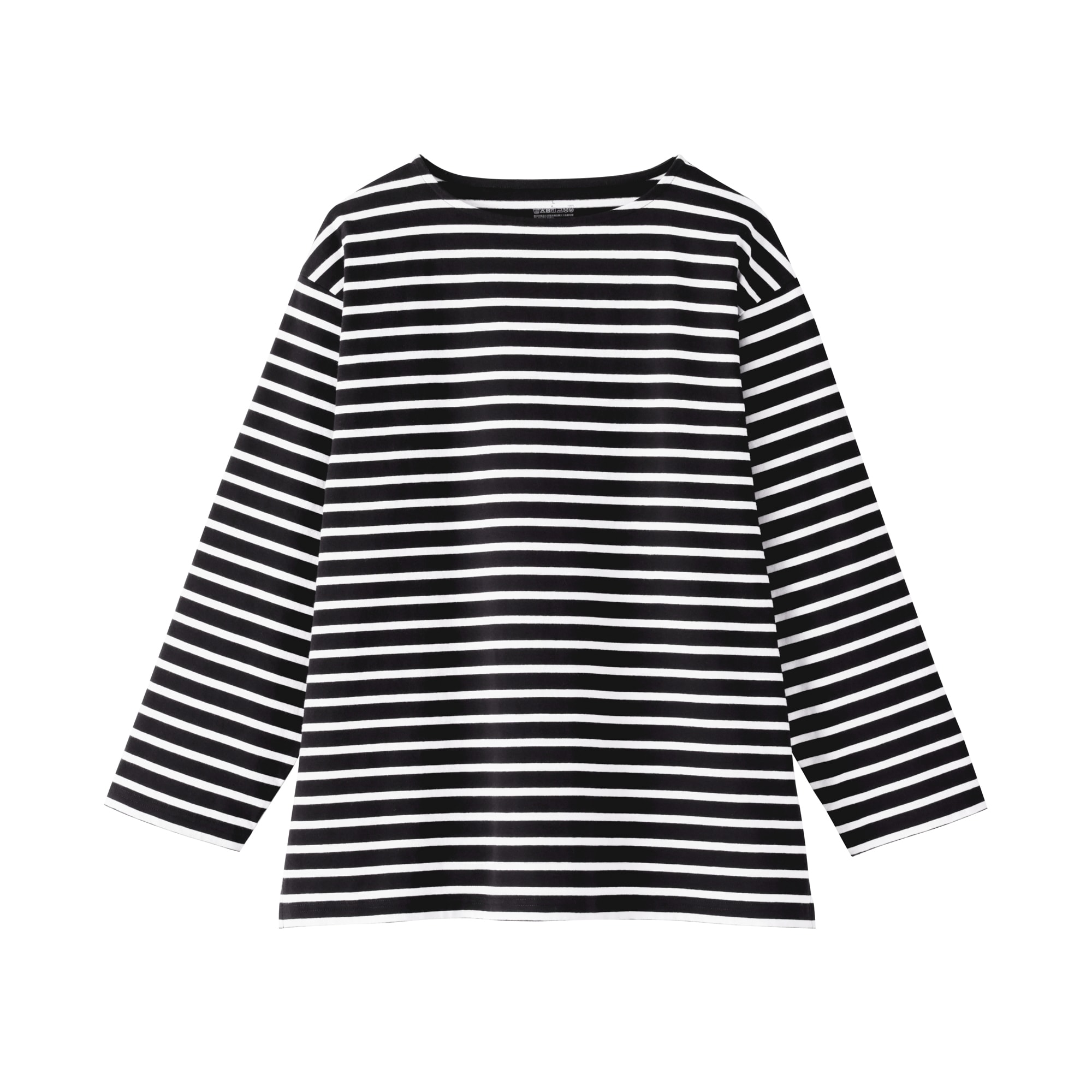 紳士　洗いざらし太番手ボートネック九分袖Ｔシャツ