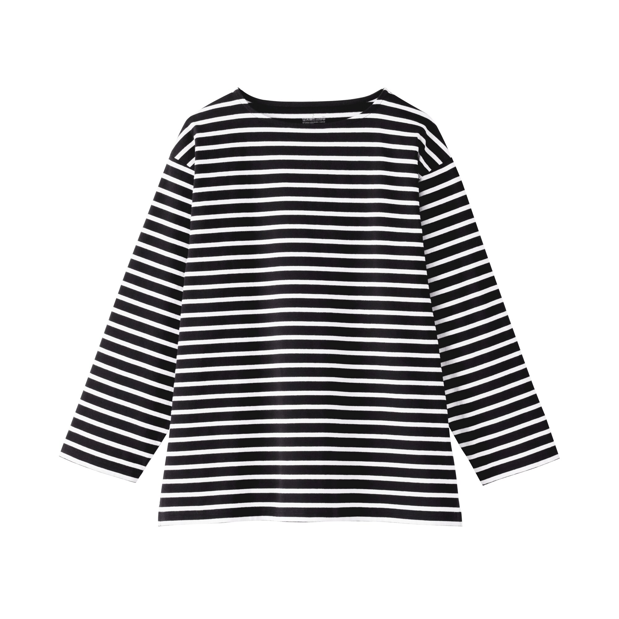 紳士　洗いざらし太番手ボートネック九分袖Ｔシャツ