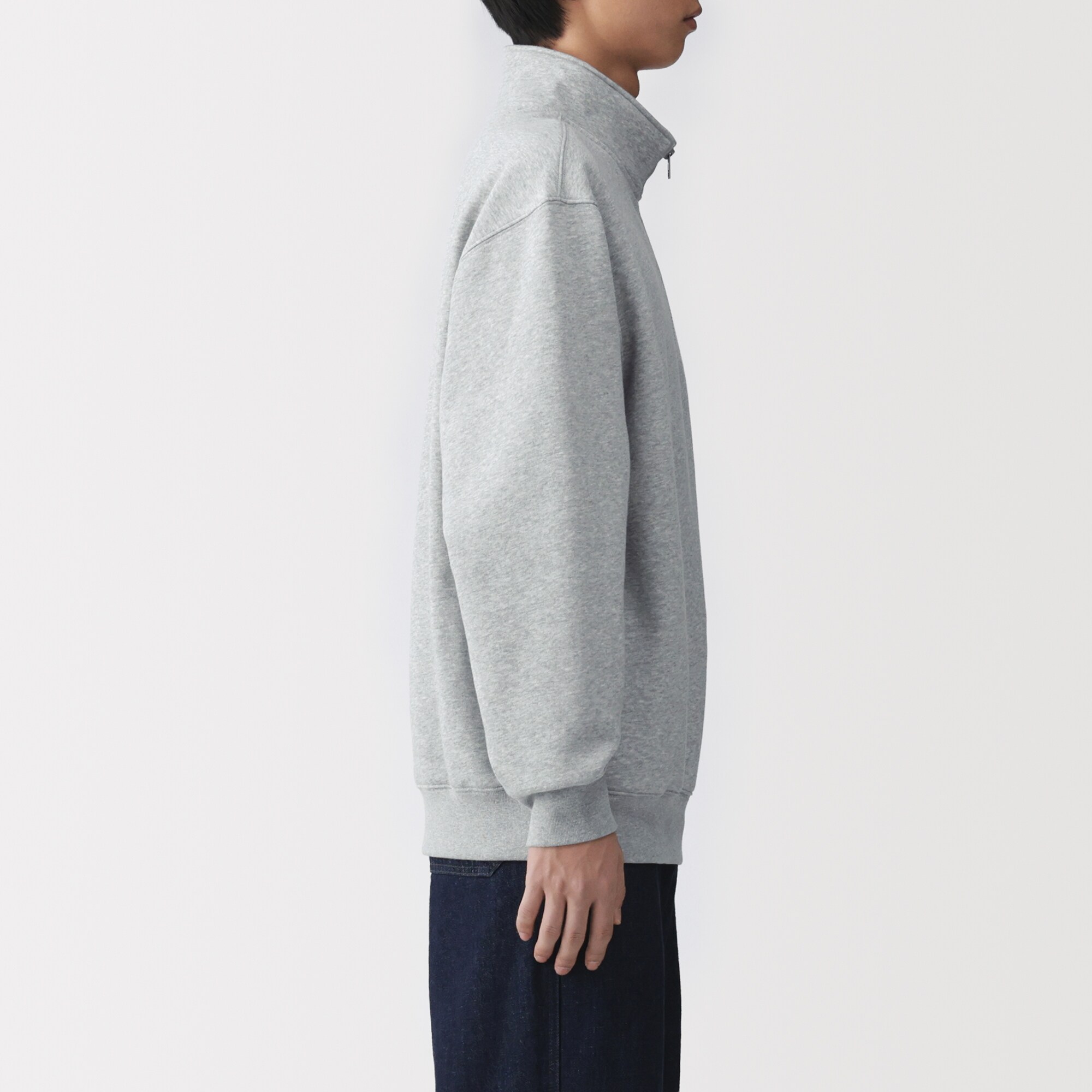 紳士 ハーフジップスウェットシャツ | 無印良品