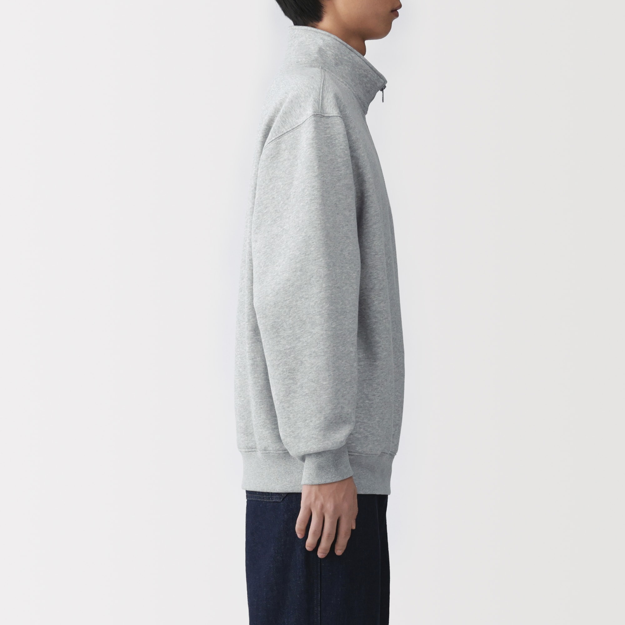 紳士 ハーフジップスウェットシャツ | 無印良品