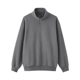 紳士　ハーフジップスウェットシャツ