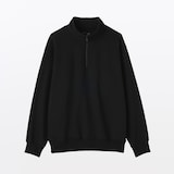 紳士　ハーフジップスウェットシャツ