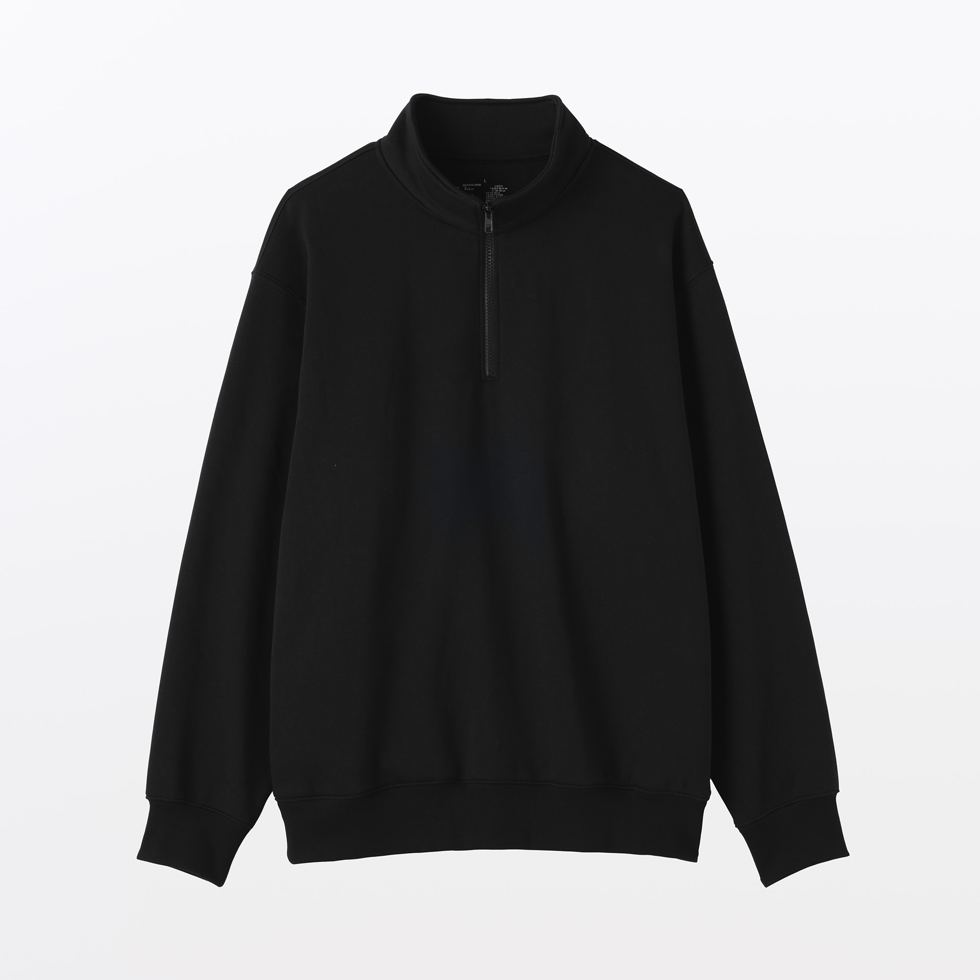 紳士　ハーフジップスウェットシャツ