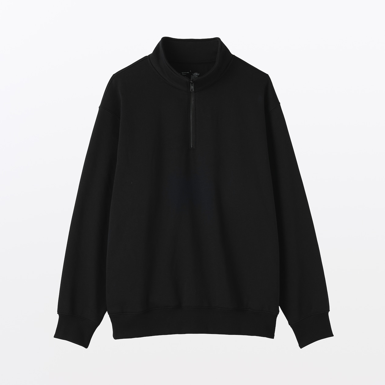 紳士　ハーフジップスウェットシャツ